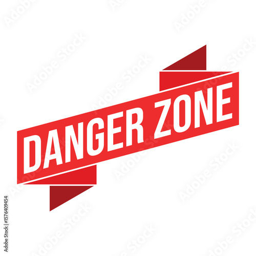 Danger Zone Letter Rubber Stamp Template Design