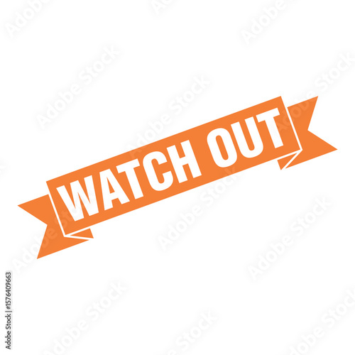 Watch Out Letter Rubber Stamp Template Design