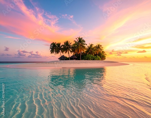 sunset on the beach