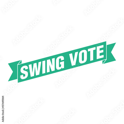 Swing Vote Letter Rubber Stamp Template Design