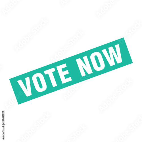 Vote Now Letter Rubber Stamp Template Design