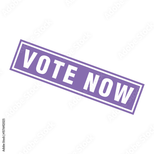 Vote Now Letter Rubber Stamp Template Design