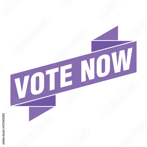 Vote Now Letter Rubber Stamp Template Design