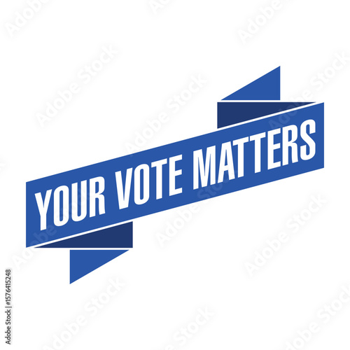Your Vote Matters Letter Rubber Stamp Template Design