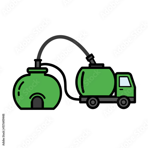Septic Tank. Residential Pumping by Vacuum Truck