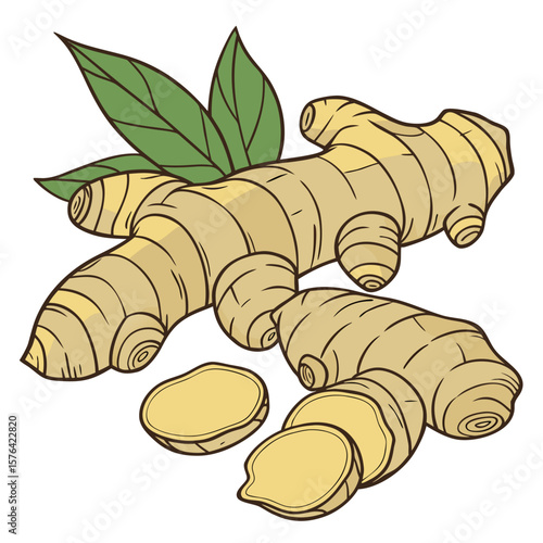 croissant on white background