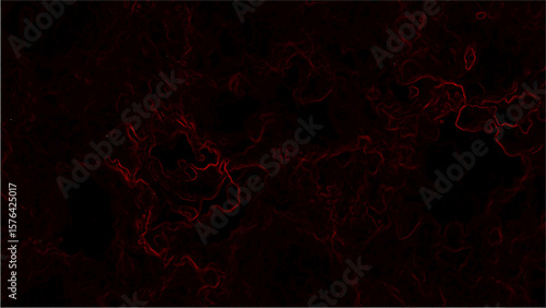 Abstract dark background featuring a subtle blend of deep black and crimson red hues with neural circuits or molten lava flows. Organic and smoky, with a low-light, mysterious ambiance ideal for sci-f