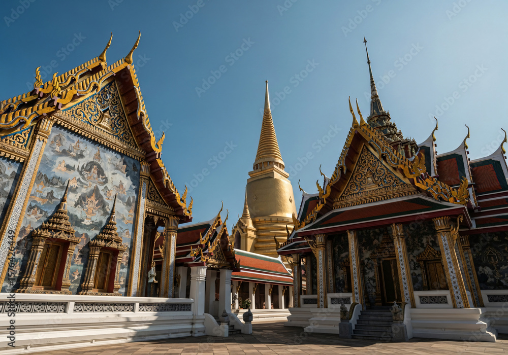 Fototapeta premium Architecture thailand temple traditional 