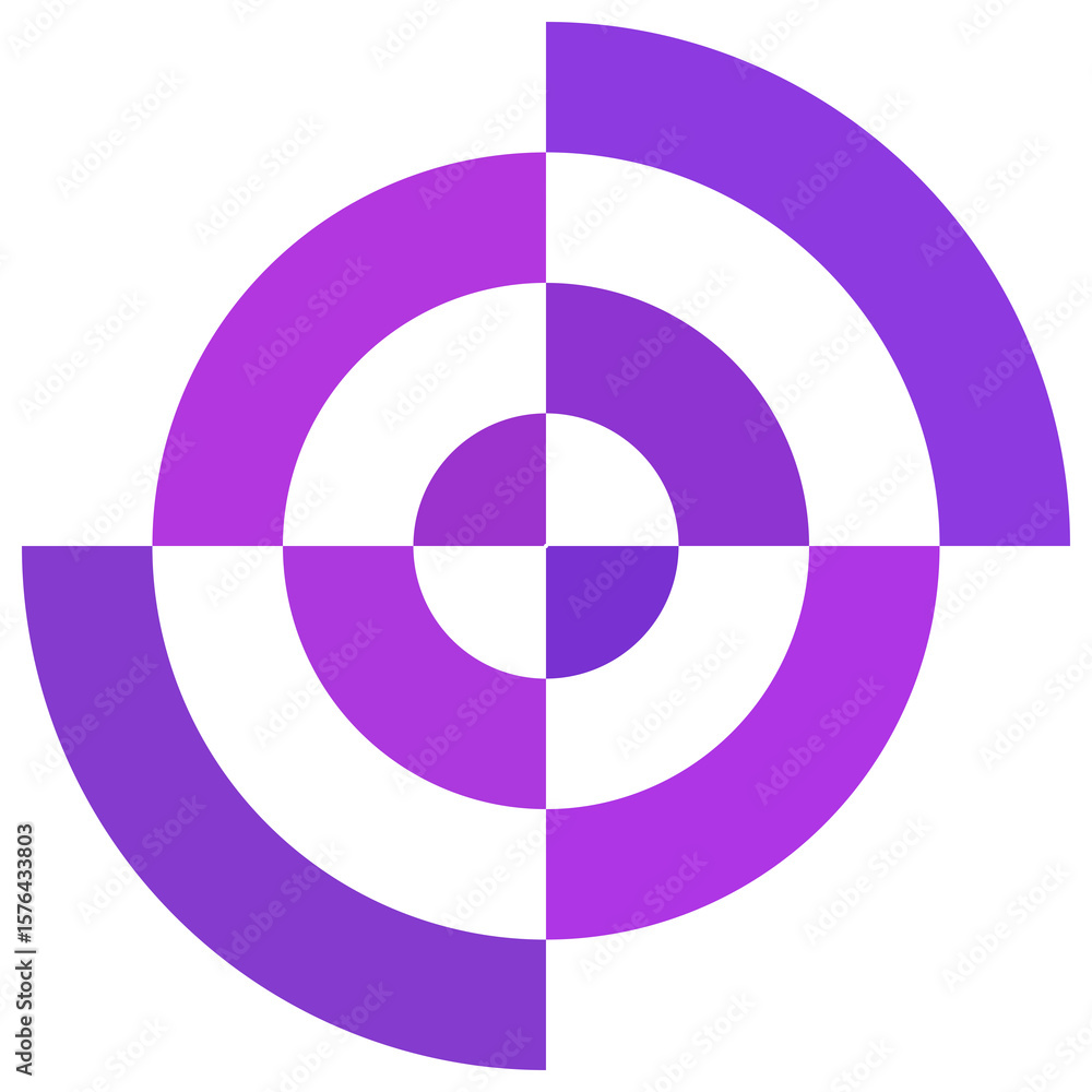 Abstract circle mirage technology. Abstract circle mirage technology.
