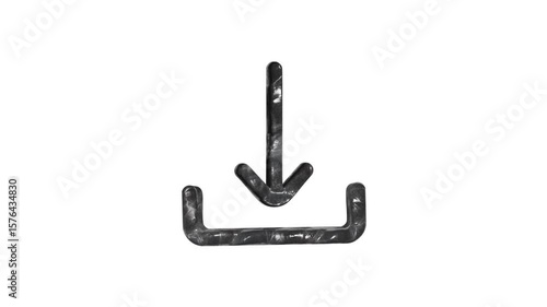 3d Download animation icon