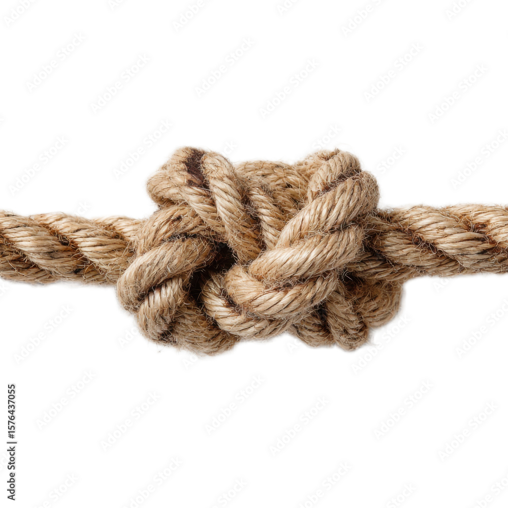 Fototapeta premium Rope with knots tied in it