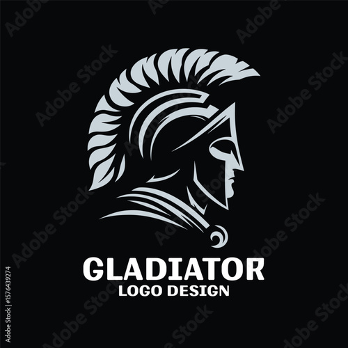 Gladiator Vector Logo Design 