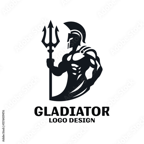 Gladiator Vector Logo Design 