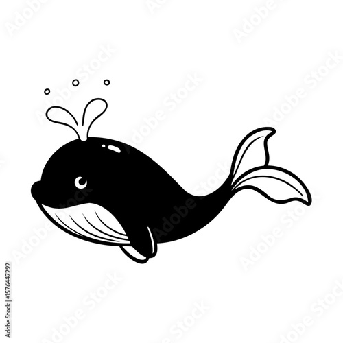 A whale spouting water with bubbles on a animal mammal