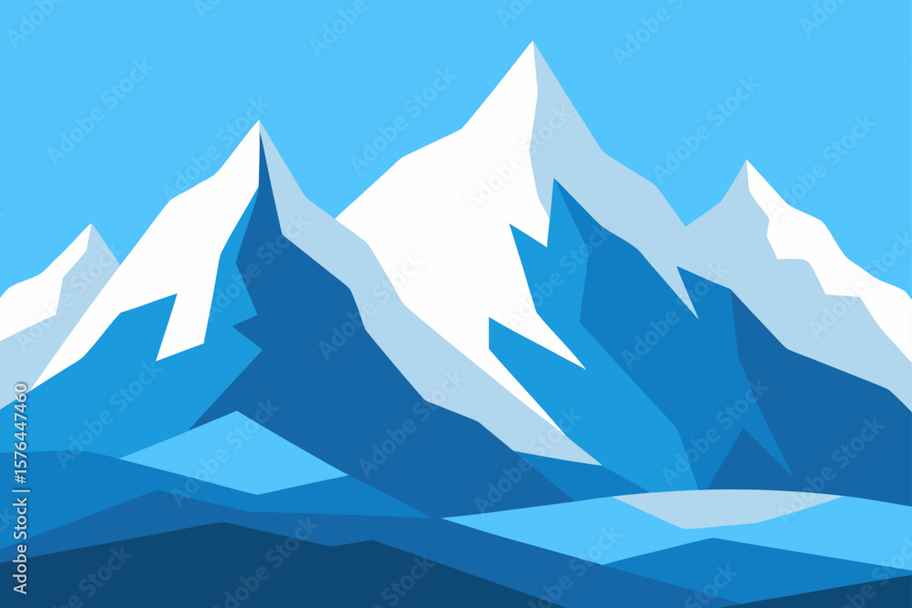 Fototapeta premium winter mountain landscape