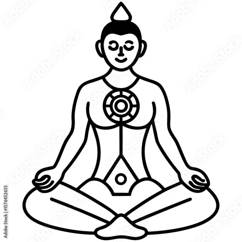 croton yoga silhouette vector set 