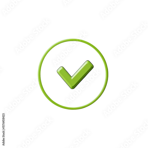Free Download Green check mark in circle isolated on black background - GFXLoad