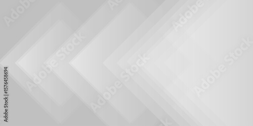 Elegant White and Grey Abstract Vector Background. Futuristic White Abstract Pattern. Square Texture.