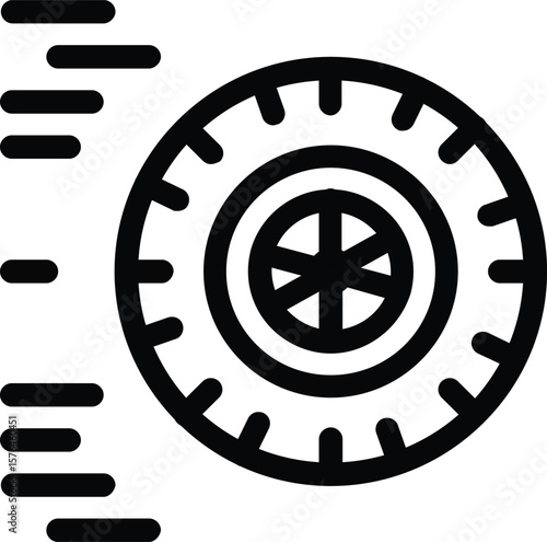 Gear Speed Gauge Representing Performance and Efficiency

