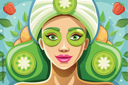close up of a woman's face with a rejuvenating