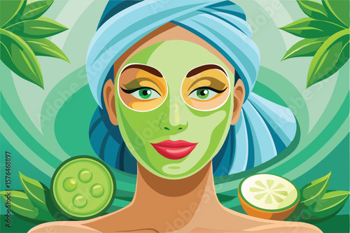 close up of a woman's face with a rejuvenating