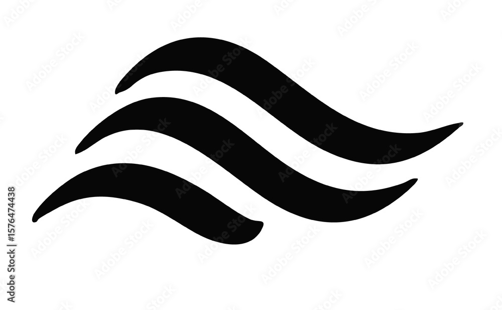 Obraz premium black and white logo