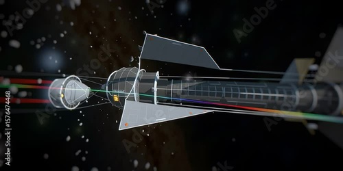 space technology generated by mid journey 