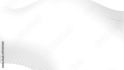 Abstract Grey Dot Wave Pattern Background - Modern Minimalist Design Element for Digital Graphics & Presentations