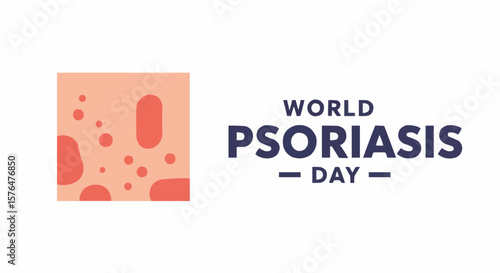 World Psoriasis Day graphic, a visual representation of the skin condition