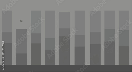 Data representation chart showing a graphic information.