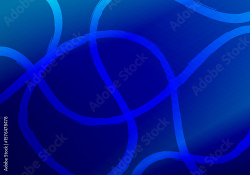 Fondo de degradado azul con trazo claro curvo