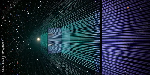High speed data transfer visualization generated by mid journey 
