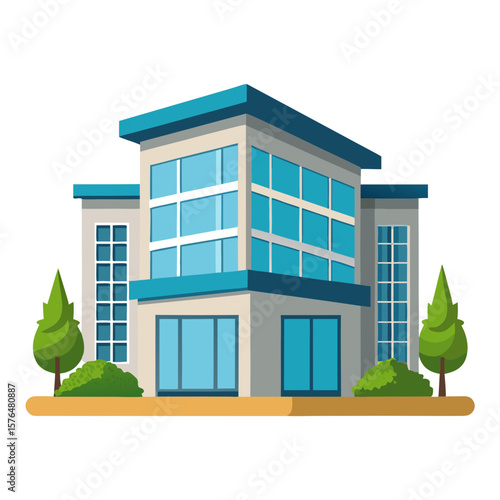 vector illustration of building