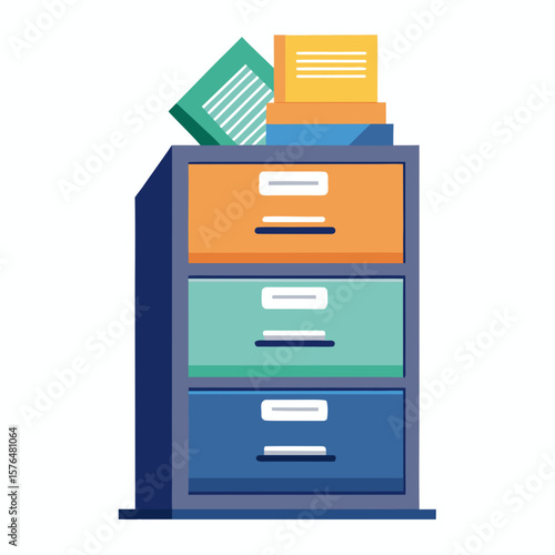 file cabinet with folders