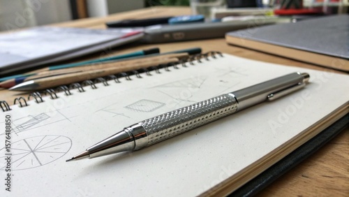 Wallpaper Mural pen and notebook Torontodigital.ca