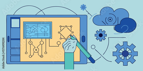 Digital schematic design with stylus and cloud technology