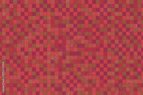 Subtle mosaic tiles in varied shades of red create a textured, pixelated background surface for creative design and wallpaper projects.