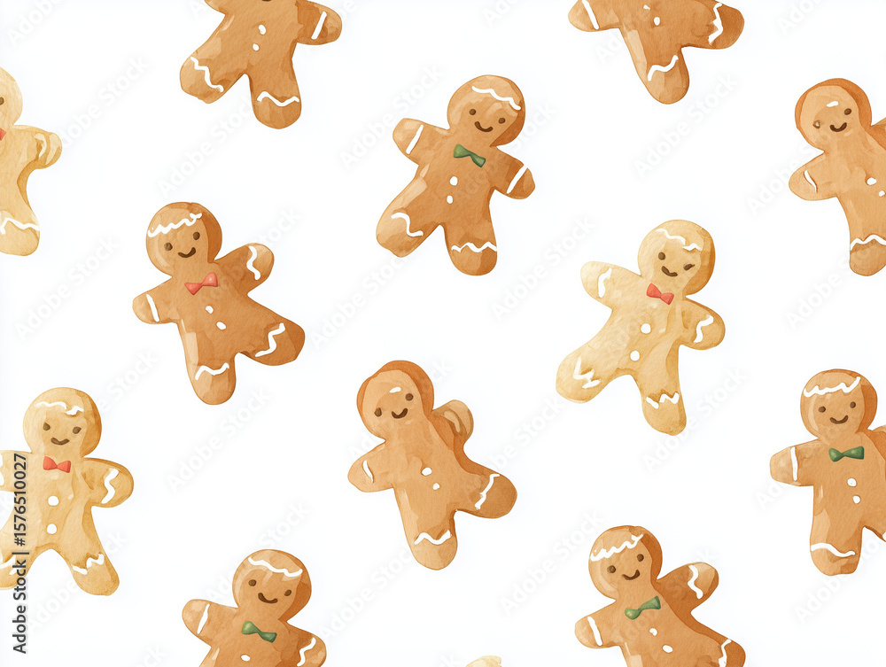 Fototapeta premium Seamless pattern Gingerbread.