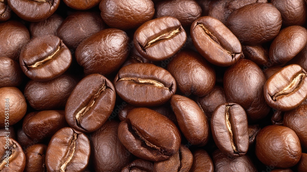 Fototapeta premium Coffee beans closeup