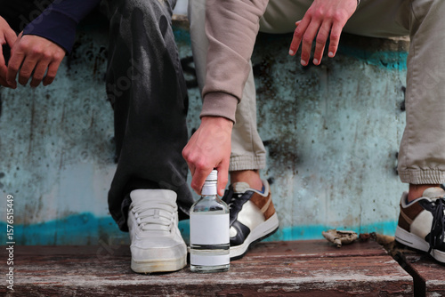 Alcoholism problem among young people, teenager addiction