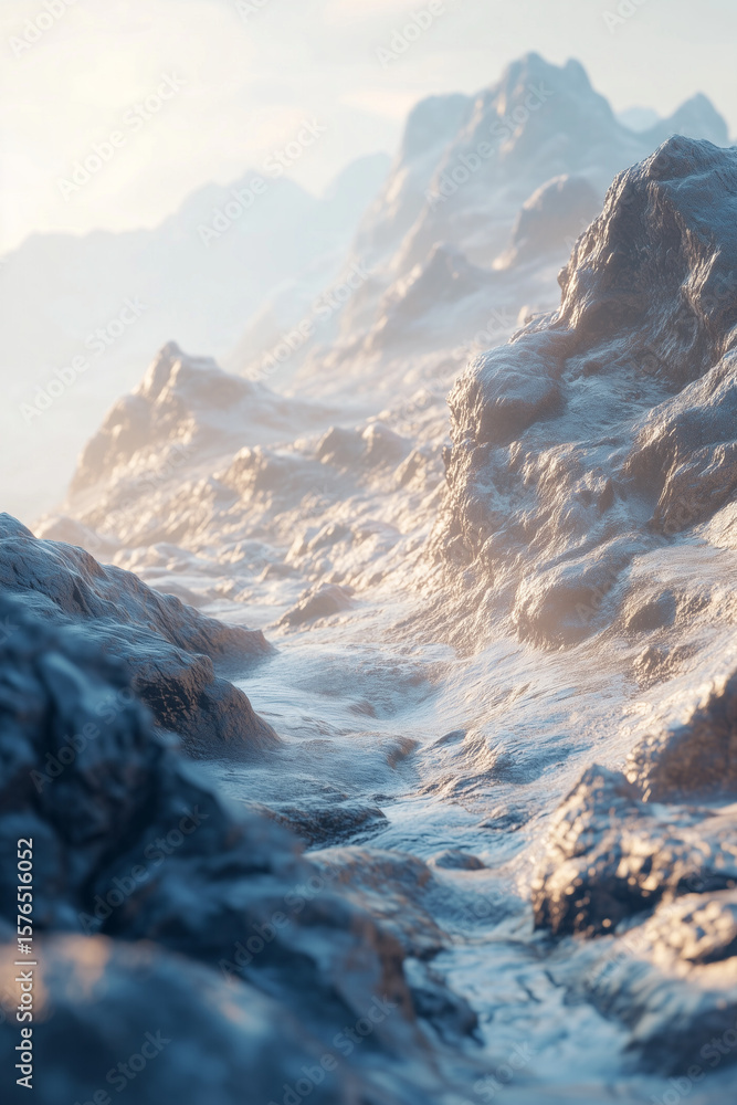 Fototapeta premium A mysterious resin seeping from the cracks of ancient Himalayan mountains in summer heat, high altitude, rocky terrain, sacred atmosphere