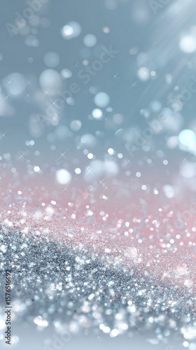 Sparkling Snowflakes Create a Magical Winter Backdrop During a Serene Evening...