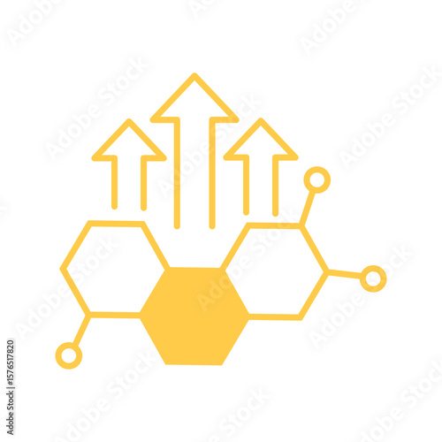 Human growth hormone, HGH line icon  vector illustration, pictogram isolated on white background. color editable
