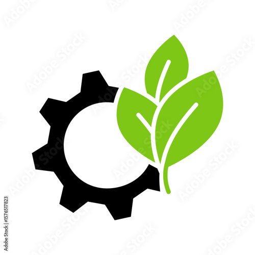 green technology, innovations line icon vector illustration, pictogram isolated on white background. color editable
 
