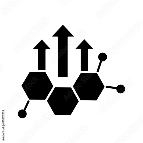 Human growth hormone, HGH line icon  vector illustration, pictogram isolated on white background. color editable
