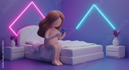 young woman on sofa