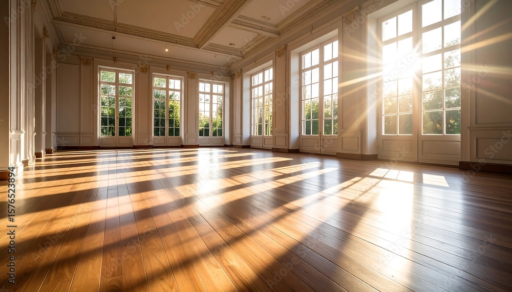 custom made wallpaper toronto digitalSunlight streams into an empty grand hall
