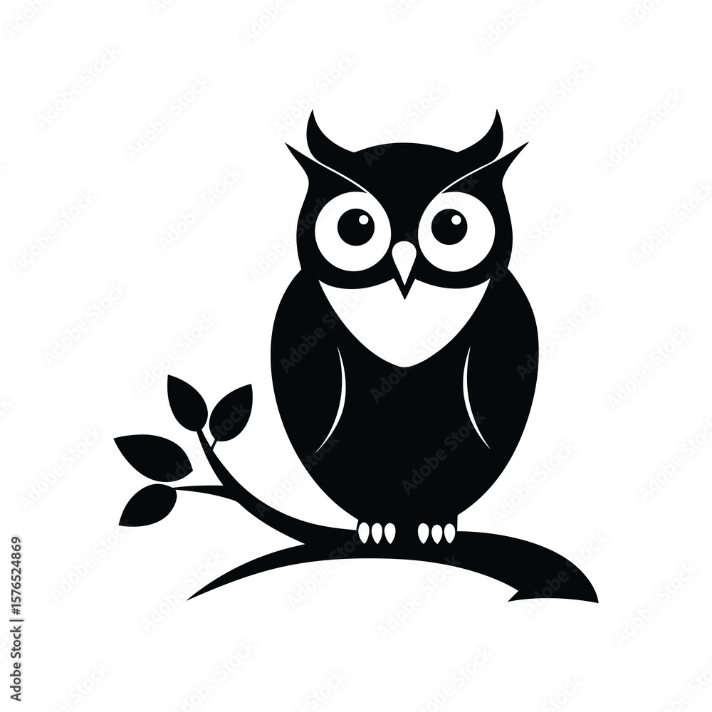 Fototapeta premium owl on branch