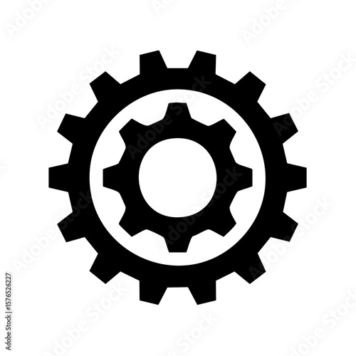 Cogwheels or Gears in Motion - Industrial Technology and Engineering Concept