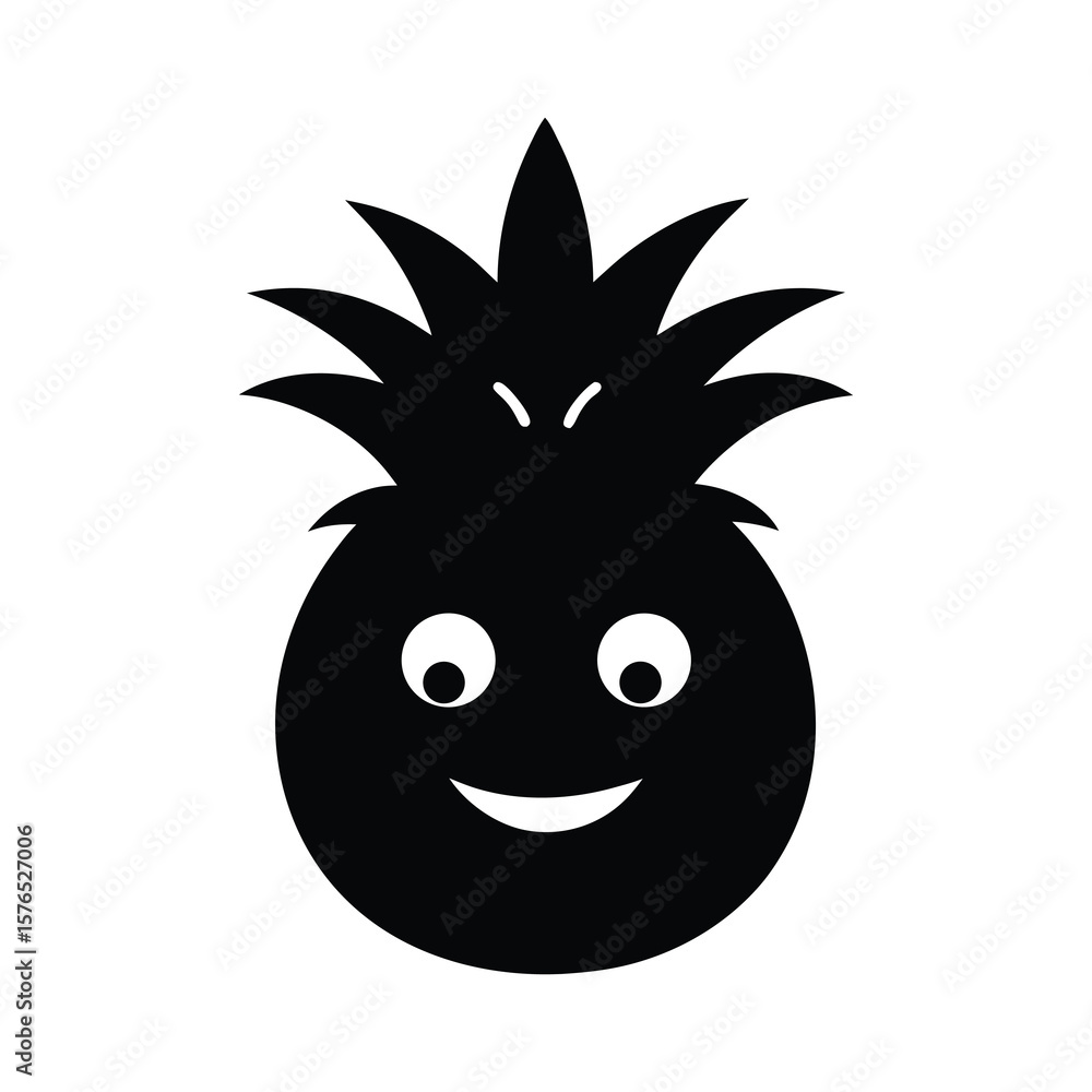 Obraz premium face of a pineapple